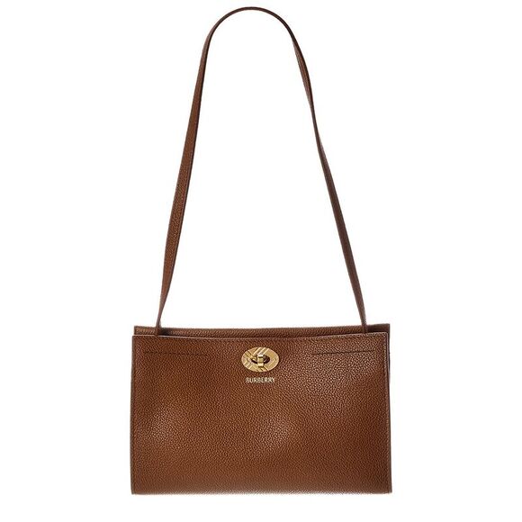 Burberry Cotswolds Leather Pochette Brown